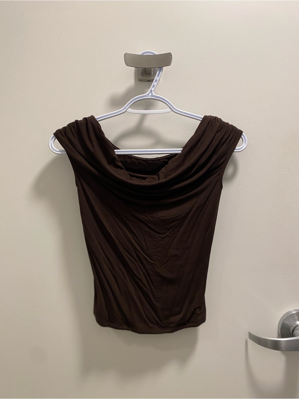 Garage Brown Cowl Neck Camisole